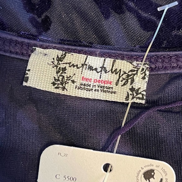 Free People Purple Deep Sea Combo Magic Hour Bodysuit NWT Size Small - Picture 8 of 9